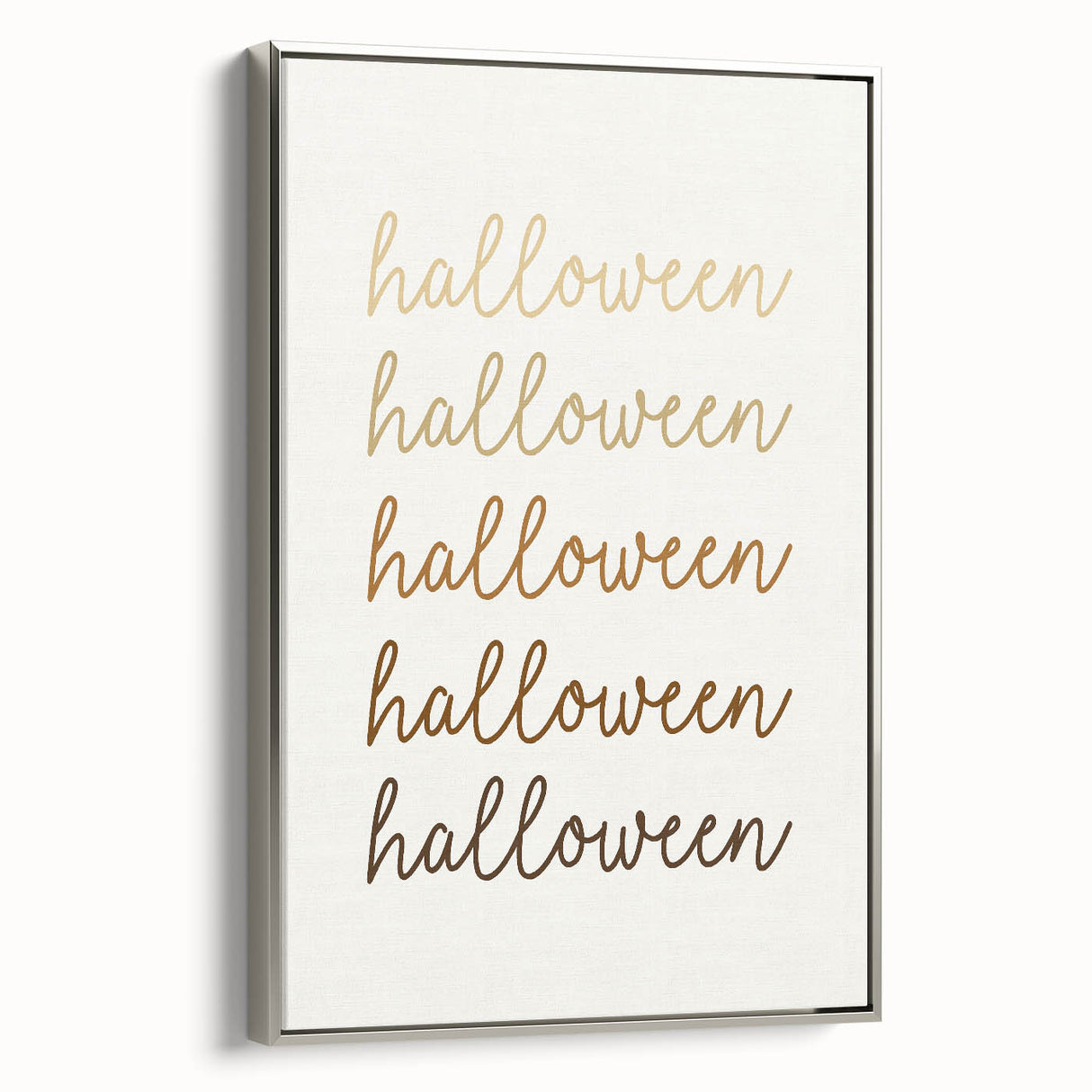 Minimalist Halloween Typography Wall Art - Halloween Wall Decor