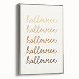 Minimalist Halloween Typography Wall Art - Halloween Wall Decor