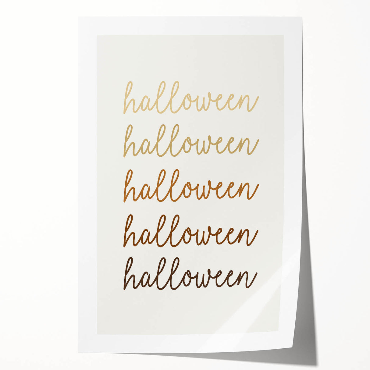 Minimalist Halloween Typography Wall Art - Halloween Wall Decor