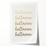 Minimalist Halloween Typography Wall Art - Halloween Wall Decor