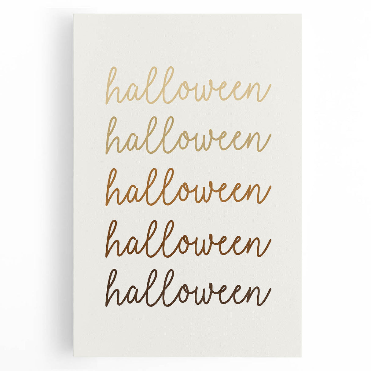 Minimalist Halloween Typography Wall Art - Halloween Wall Decor
