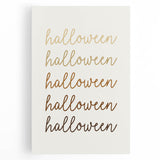 Minimalist Halloween Typography Wall Art - Halloween Wall Decor