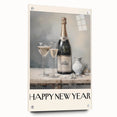 Elegant Champagne Toast - New Year's Eve Wall Art Print