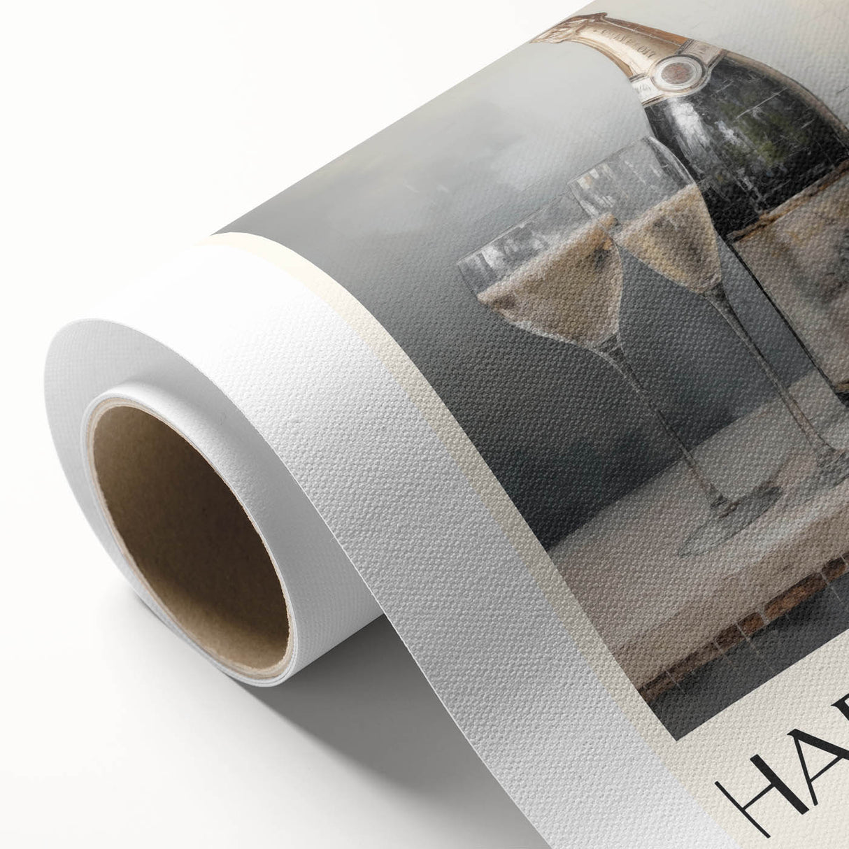 Elegant Champagne Toast - New Year's Eve Wall Art Print