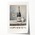 Elegant Champagne Toast - New Year's Eve Wall Art Print