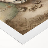 Regal Sugar Skull Woman – Día de los Muertos Wall Art