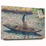 A Fisherman - Pointillist Impressionism by Georges Seurat
