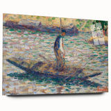 A Fisherman - Pointillist Impressionism by Georges Seurat