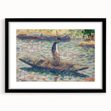 A Fisherman - Pointillist Impressionism by Georges Seurat