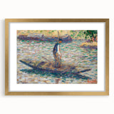 A Fisherman - Pointillist Impressionism by Georges Seurat