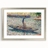 A Fisherman - Pointillist Impressionism by Georges Seurat