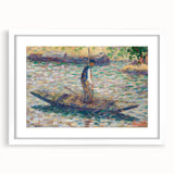 A Fisherman - Pointillist Impressionism by Georges Seurat