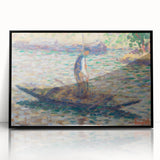A Fisherman - Pointillist Impressionism by Georges Seurat