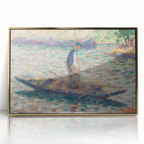 A Fisherman - Pointillist Impressionism by Georges Seurat