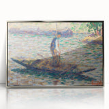 A Fisherman - Pointillist Impressionism by Georges Seurat