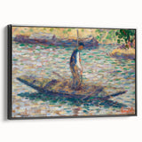 A Fisherman - Pointillist Impressionism by Georges Seurat
