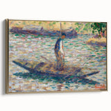 A Fisherman - Pointillist Impressionism by Georges Seurat