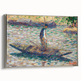 A Fisherman - Pointillist Impressionism by Georges Seurat