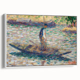 A Fisherman - Pointillist Impressionism by Georges Seurat