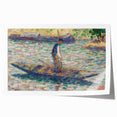 A Fisherman - Pointillist Impressionism by Georges Seurat