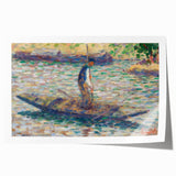 A Fisherman - Pointillist Impressionism by Georges Seurat