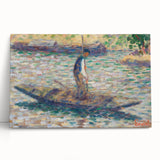 A Fisherman - Pointillist Impressionism by Georges Seurat