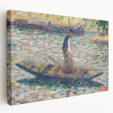 A Fisherman - Pointillist Impressionism by Georges Seurat