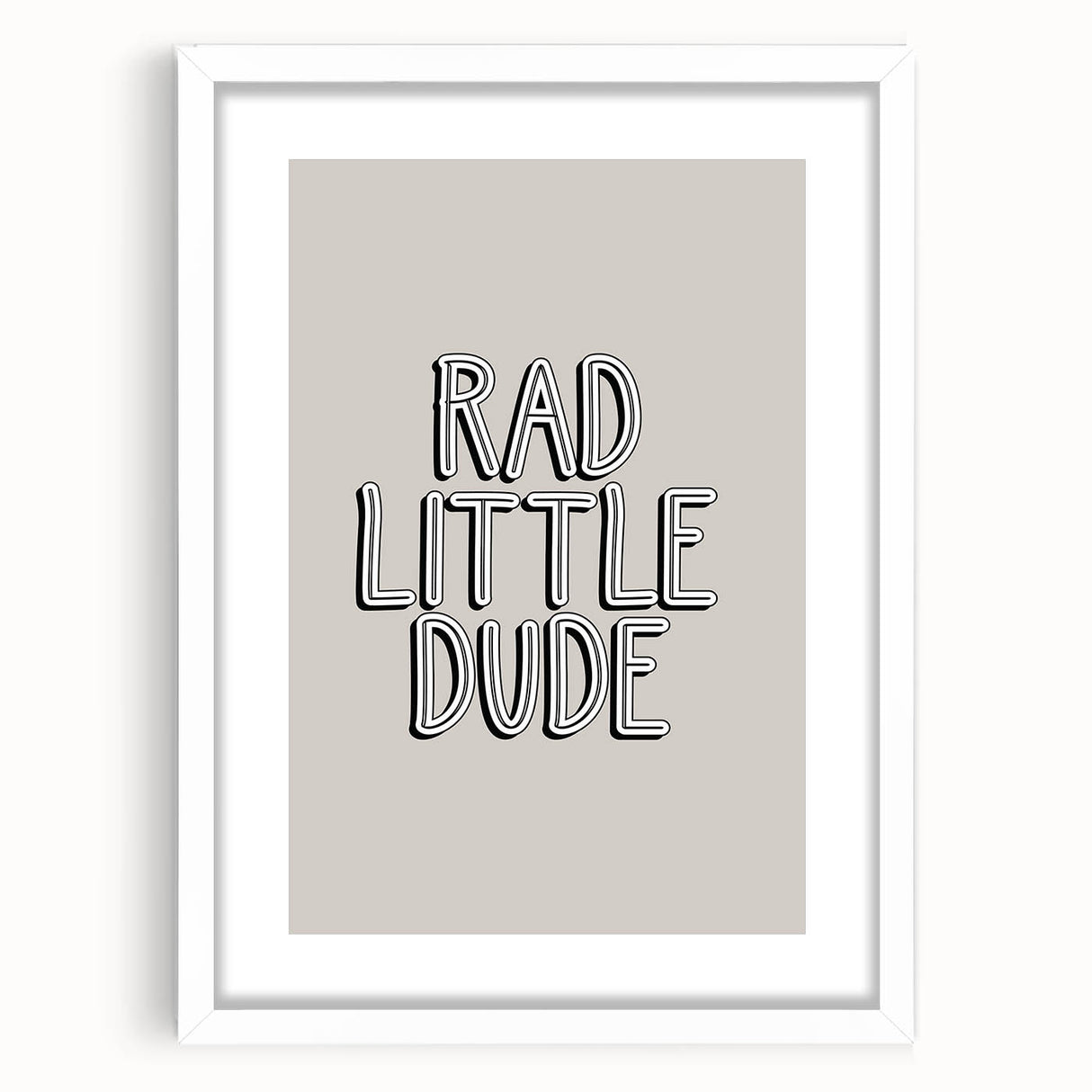 Rad Little Dude - Boys Bedroom Art Kids Wall Art Prints