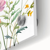 Floral Girls Room Wall Art – Pastel Wildflower Nursery Print