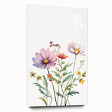 Floral Girls Room Wall Art – Pastel Wildflower Nursery Print