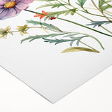 Floral Girls Room Wall Art – Pastel Wildflower Nursery Print