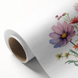 Floral Girls Room Wall Art – Pastel Wildflower Nursery Print