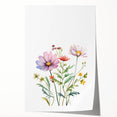 Floral Girls Room Wall Art – Pastel Wildflower Nursery Print