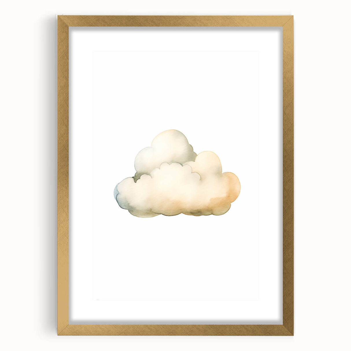 Dreamy Watercolor Cloud Nursery Wall Art - Baby Room Decor