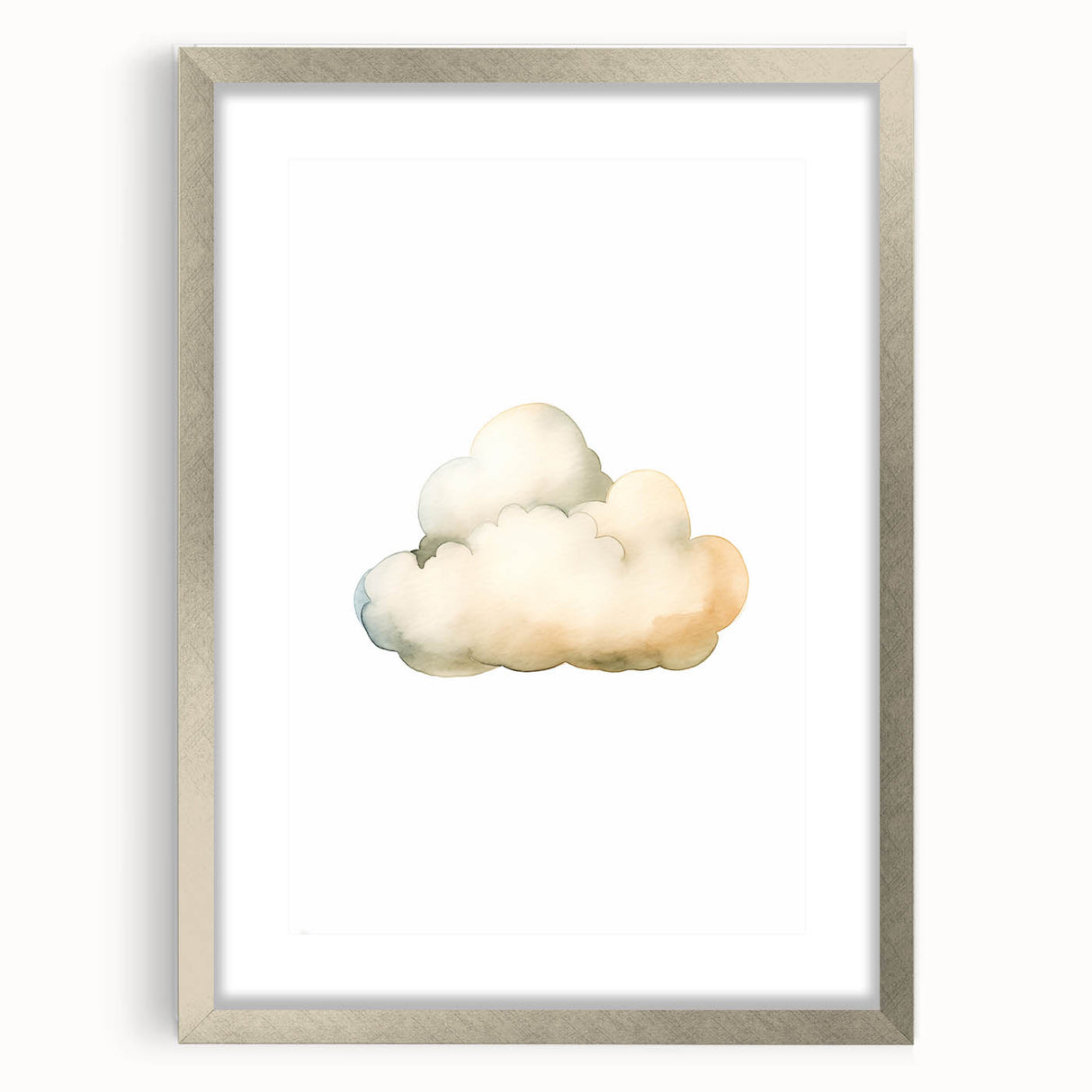 Dreamy Watercolor Cloud Nursery Wall Art - Baby Room Decor