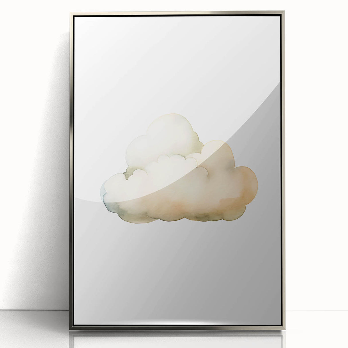 Dreamy Watercolor Cloud Nursery Wall Art - Baby Room Decor