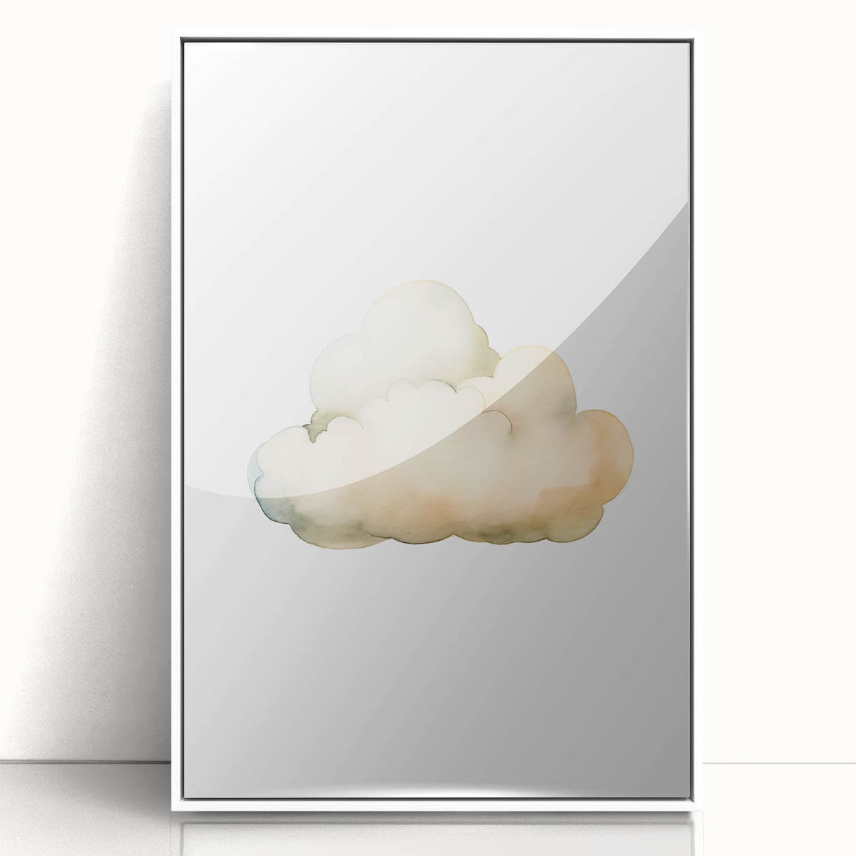 Dreamy Watercolor Cloud Nursery Wall Art - Baby Room Decor