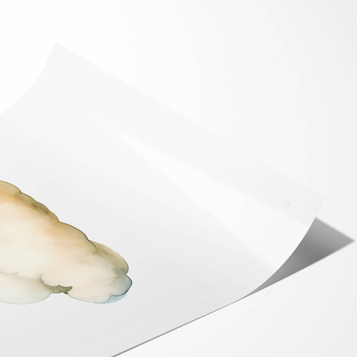 Dreamy Watercolor Cloud Nursery Wall Art - Baby Room Decor
