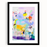 Canvas Art for Kids - Abstract Elephant Nursery Wall Decor