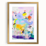 Canvas Art for Kids - Abstract Elephant Nursery Wall Decor
