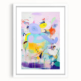 Canvas Art for Kids - Abstract Elephant Nursery Wall Decor