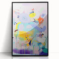 Canvas Art for Kids - Abstract Elephant Nursery Wall Decor