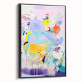 Canvas Art for Kids - Abstract Elephant Nursery Wall Decor