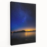 Stretched canvas artwork showcasing an intricate landscape design, displayed in a side view. The vibrant colors and textures enhance any room's decor, perfect for art enthusiasts.