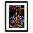 Modern Still Life with Candle - Contemporary Art Print for Trendy Decor