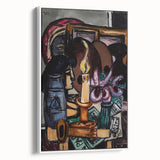 Modern Still Life with Candle - Contemporary Art Print for Trendy Decor