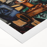 Modern Still Life with Candle - Contemporary Art Print for Trendy Decor