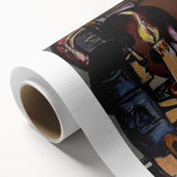 Modern Still Life with Candle - Contemporary Art Print for Trendy Decor