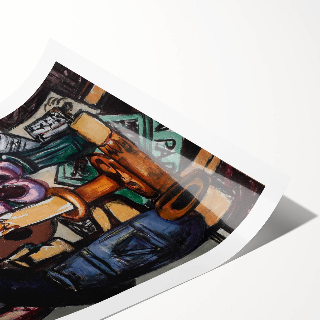 Modern Still Life with Candle - Contemporary Art Print for Trendy Decor