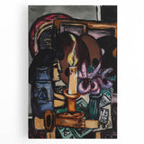 Modern Still Life with Candle - Contemporary Art Print for Trendy Decor